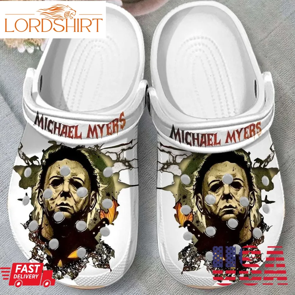 Halloween Michael Myers Murder Crocs Crocband Clog Comfortable Water Shoes