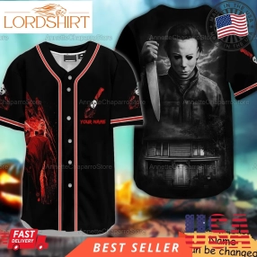 Halloween Michael Myers Personalized Horror Baseball Jersey