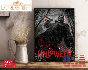 Halloween Michael Myers Poster Print, Halloween Movie Poster, Horror Movies Poster, Horror Gift, Halloween Wall Art,Home Decor, Gothic Decor