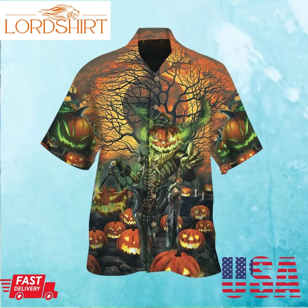 Halloween Moon Night Hawaiian Shirt