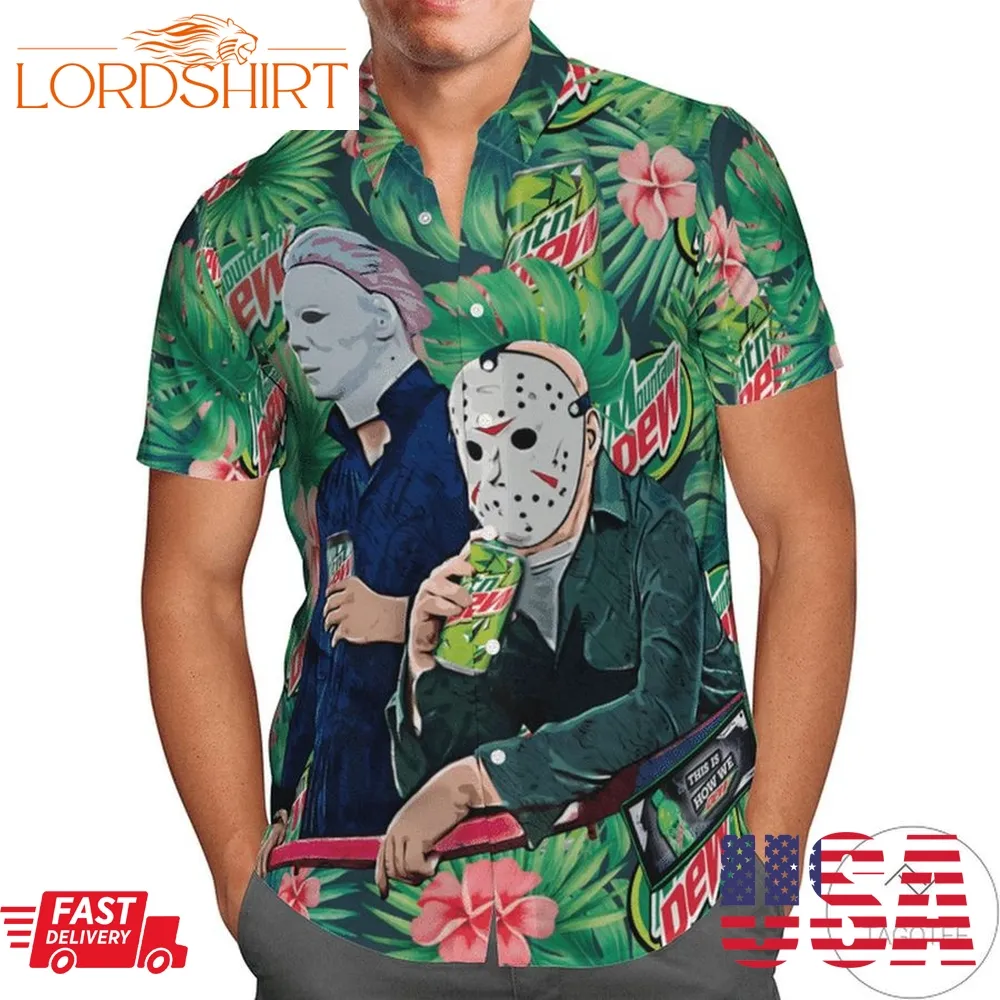 Halloween Mtn Dew Hawaiian Shirt