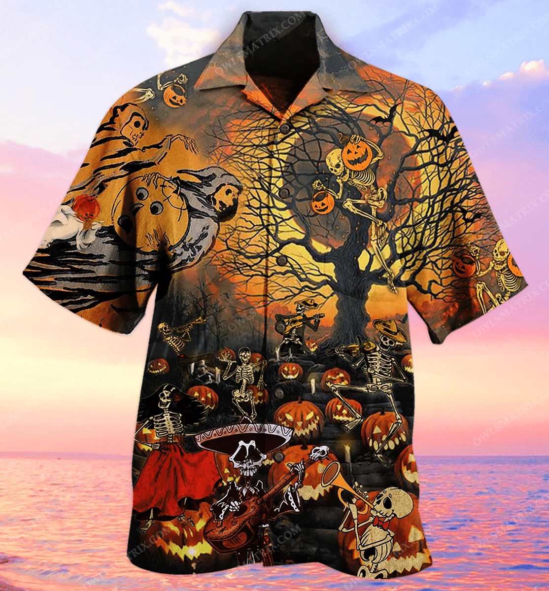 Halloween Skull Darkness Limited   Hawaiian Shirt   Haws16fnn120821
