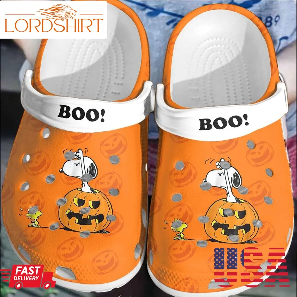 Halloween Snoopy Boo In The Pumpkin The Peanut Movie Crocs Crocband Clogs