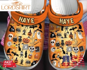 Halloween Things Pumpkin For Men And Women Gift For Fan Classic Water Rubber Crocs Crocband Clogs, Comfy Footwear