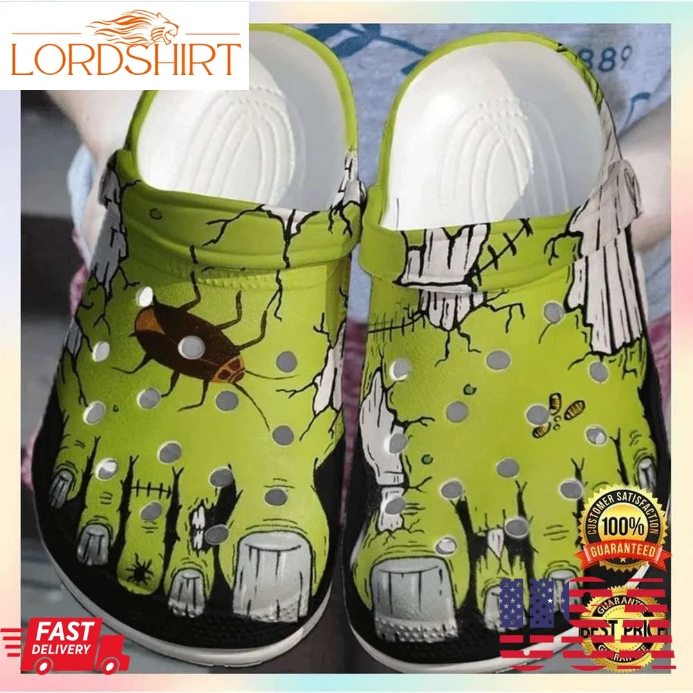 Halloween Zombie Feet Crocs Crocband Clogs