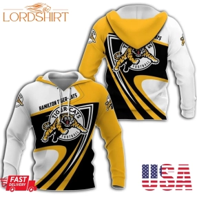 Hamilton Tiger Cats Cfl 3D All Over Printed Shirt, Hoodie