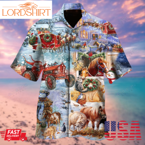 Happy Christmas Farm Hawaiian Shirt Tv05719 Repng