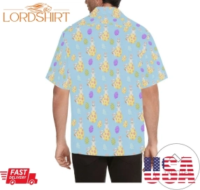 Happy Easter Blue Eggs Colorful Bunny Authentic Hawaiian Shirt 2023S V