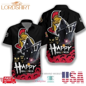 Happy Halloween Grim Reaper Ottawa Senators Hawaiian Shirt