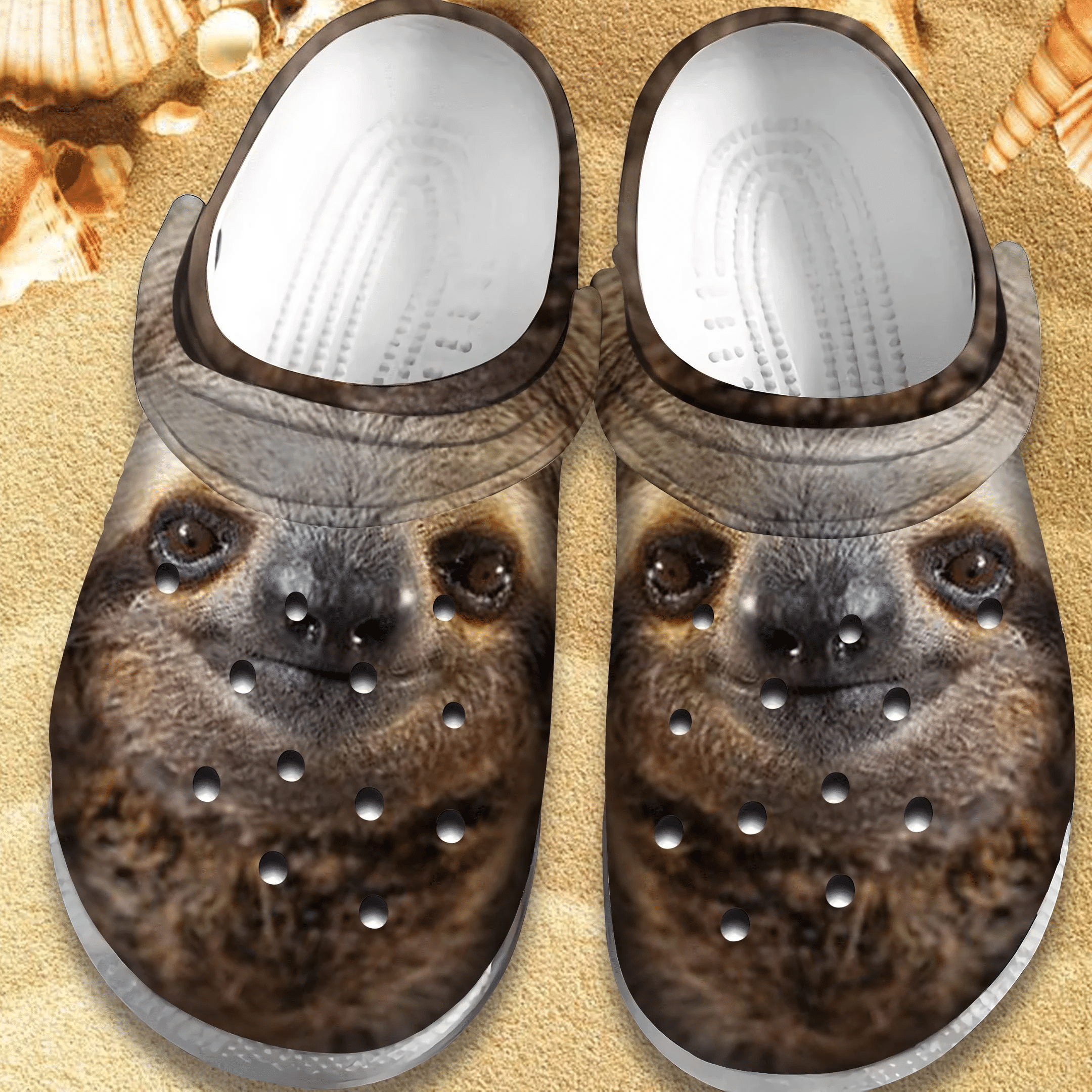 Happy Sloth Crocs Shoes   Sloth 3D Crocs Crocbland Clog Birthday Gift For Woman Man Boy Girl