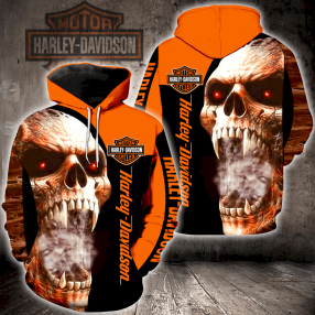 Harley Davidson Skull Full All Over Print K1425 Hoodie