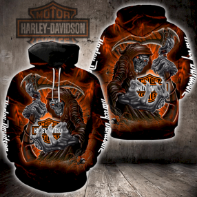 Harley Davidson Skull Full Print K1427 Hoodie