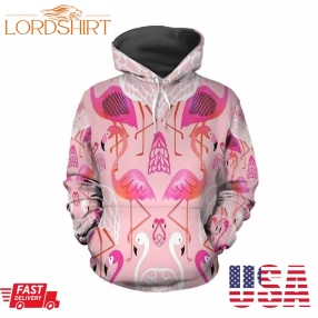 Hawaii Flamingo Pullover And Zip Pered Hoodies Custom 3D Lineman Clothes Graphic Printed 3D Hoodie All Over Print Hoodie For Men For Women