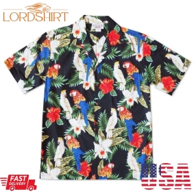 Hawaii Shirt Feather Friends Black Zx8989