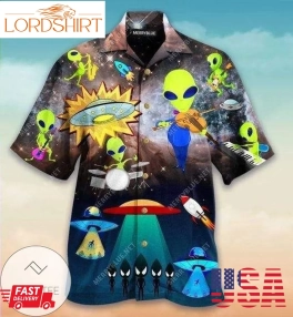 Hawaiian Aloha Shirts Aliens With Music