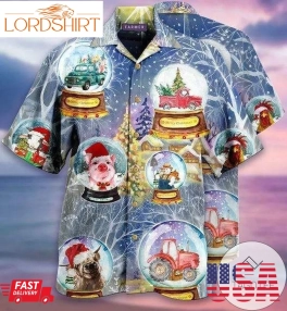 Hawaiian Aloha Shirts Christmas Funny Farmer