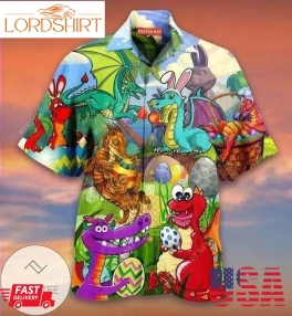 Hawaiian Aloha Shirts Dragon Easter Eggs