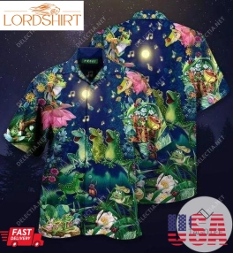 Hawaiian Aloha Shirts Frogs Sing Christmas Songs