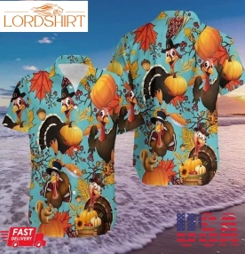 Hawaiian Aloha Shirts Turkeys Fall Thanksgiving