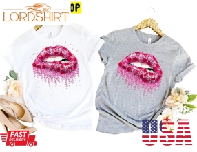 Heart Lips Valentines Day Trending Unisex Shirt