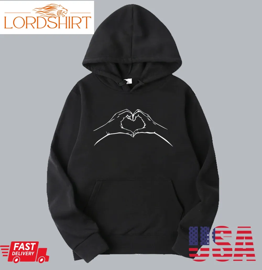 Heart Shaped Hands Valentines Day Hoodie Ss