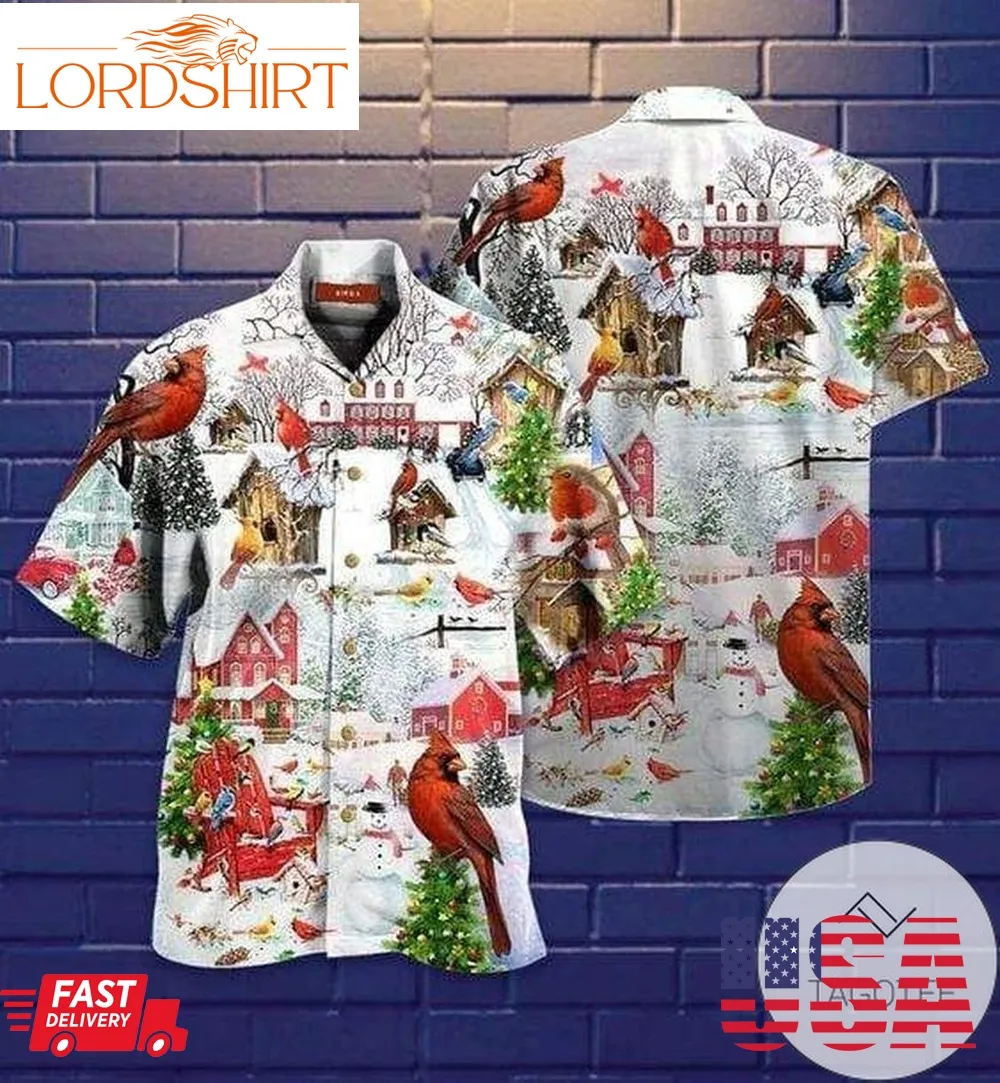 High Quality Hawaiian Aloha Shirts Amazing Christmas Cardinal