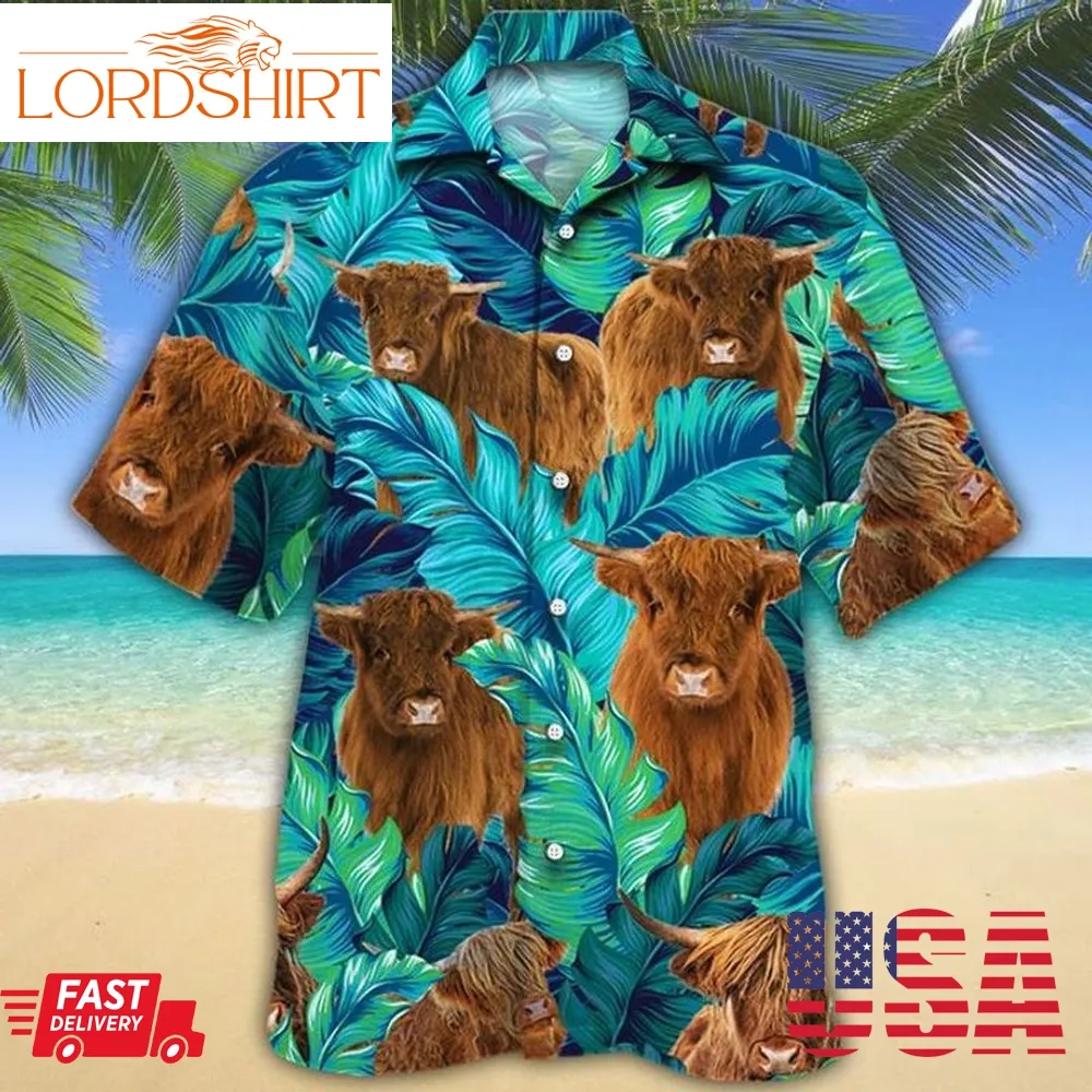 Highland Cattle Lovers Hawaiian Shirt