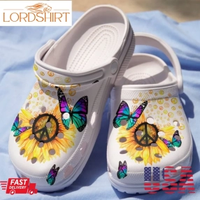 Hippie Clog Hippie And Butterfly Crocs Crocband Clog