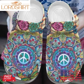 Hippie Clog Love N Peace 34 Crocs Crocband Clog