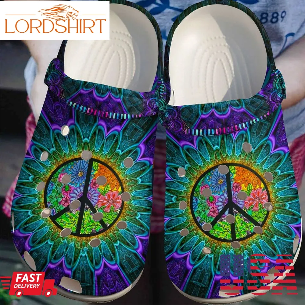 Hippie Clog Wild Flower Crocs Crocband Clog