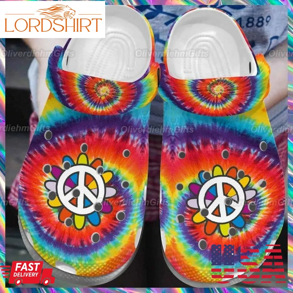 Hippie Crocs Crocband 6 Rubber Crocs Crocband Clogs, Comfy Footwear Tl97