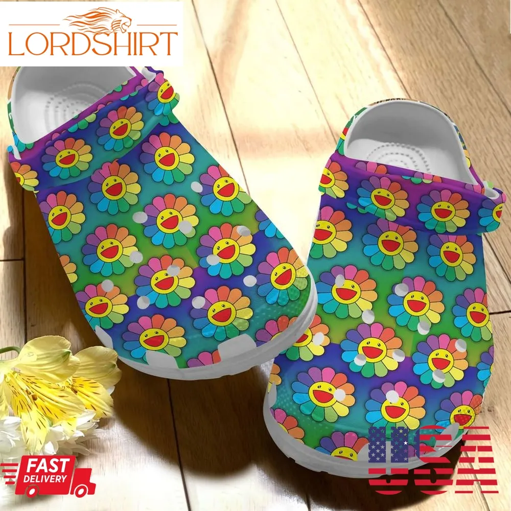 Hippie Flower Clog Crocs Crocband Clog