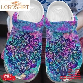 Hippie Personalized Clog Custom Crocs Comfortablefashion Style Comfortable For Women Men Kid Print 3D Amazing Hippie Flower