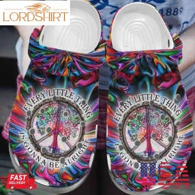 Hippie Personalized Clog Custom Crocs Comfortablefashion Style Comfortable For Women Men Kid Print 3D Be Alright