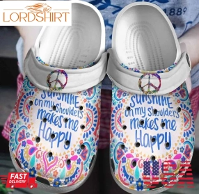 Hippie Personalized Clog Custom Crocs Comfortablefashion Style Comfortable For Women Men Kid Print 3D Sunshine On My Shoulders