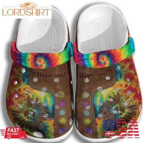 Hippie Soul Crocs Shoes Clogs Men Women   Colorful Crocs Shoes Clogs Gifts For Son Daughter