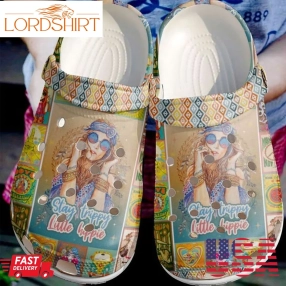 Hippie Stay Trippy Little Sku 1354 Crocs Crocband Clog Comfortable For Mens Womens Classic Clog Water Shoes