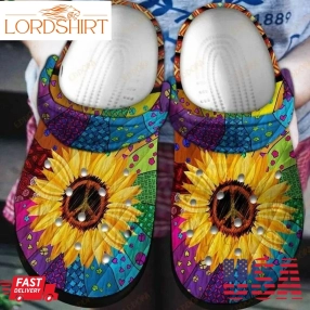 Hippie Sunflower Clog Crocband Crocs