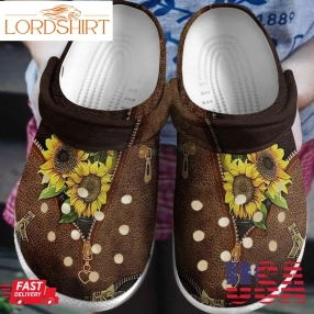 Hippie Sunflower Lover Sku 1360 Crocs Clog Shoes