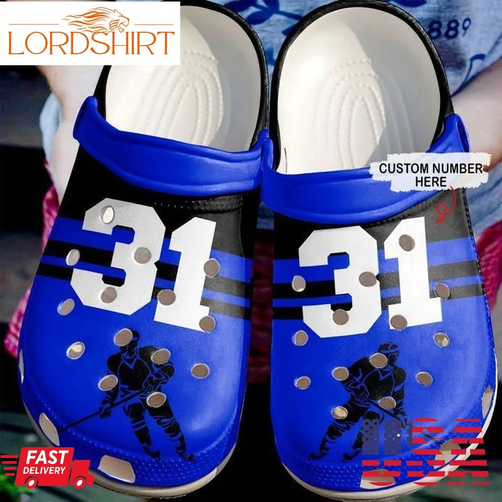 Hockey Personalized Simply Love Sku 1386 Crocs Clog Shoes