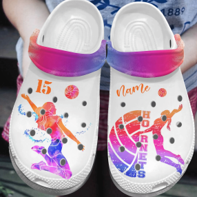 Hornets Volleyball Shoes Clog Crocs Crocbland Clog Birthday Gift For Woman Girl