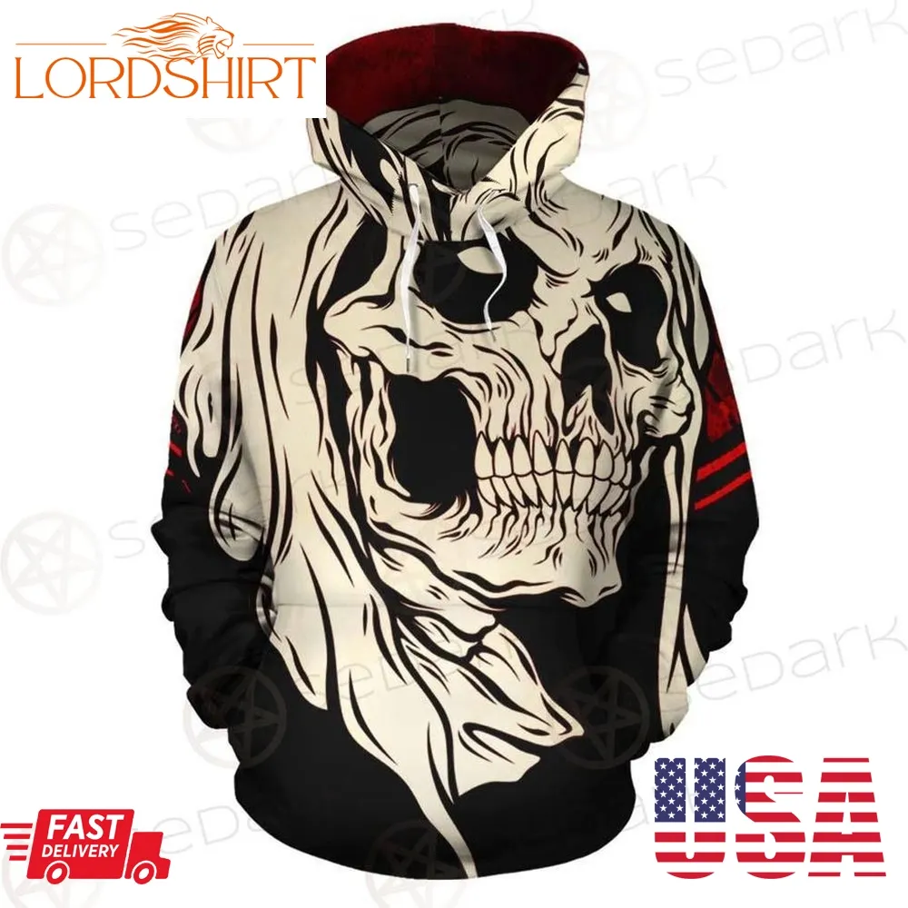 Horrible Skull 3D Hoodie For Men For Women All Over Printed Hoodie