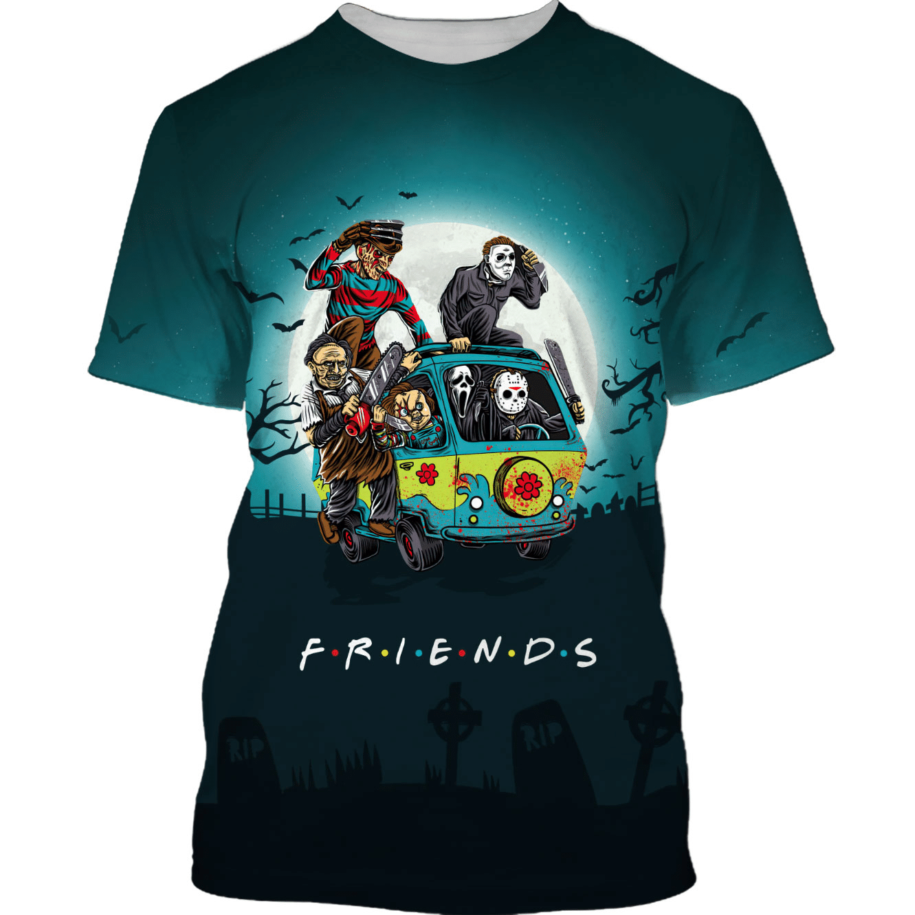 Horror Friends Halloween Tshirt 3D