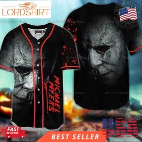 Horror Horror Halloween Michael Myers Baseball Jersey