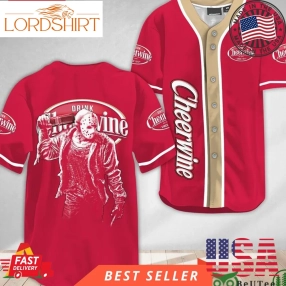 Horror Jason Voorhees Cheerwine Halloween Baseball Jersey