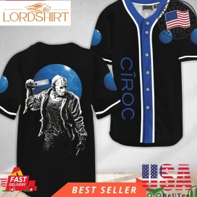 Horror Jason Voorhees Ciroc Vodka Halloween Baseball Jersey