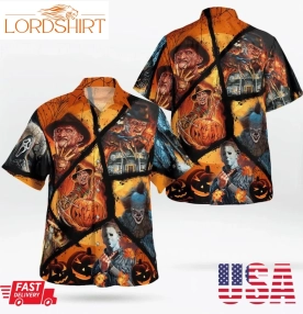 Horror Movie Characters Halloween Just The Tip I Promise Hawaiian Shirt