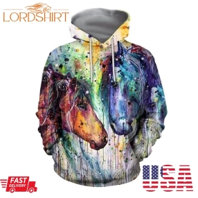 Horse Hoodie 3D Sp071 Custom