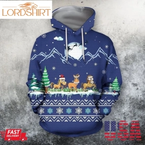 Horse On Christmas New Full All Over Print K3164 Hoodie