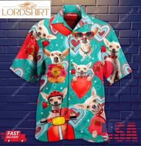 Hot Chihuahua Happy Valentines Day Hawaiian Shirt